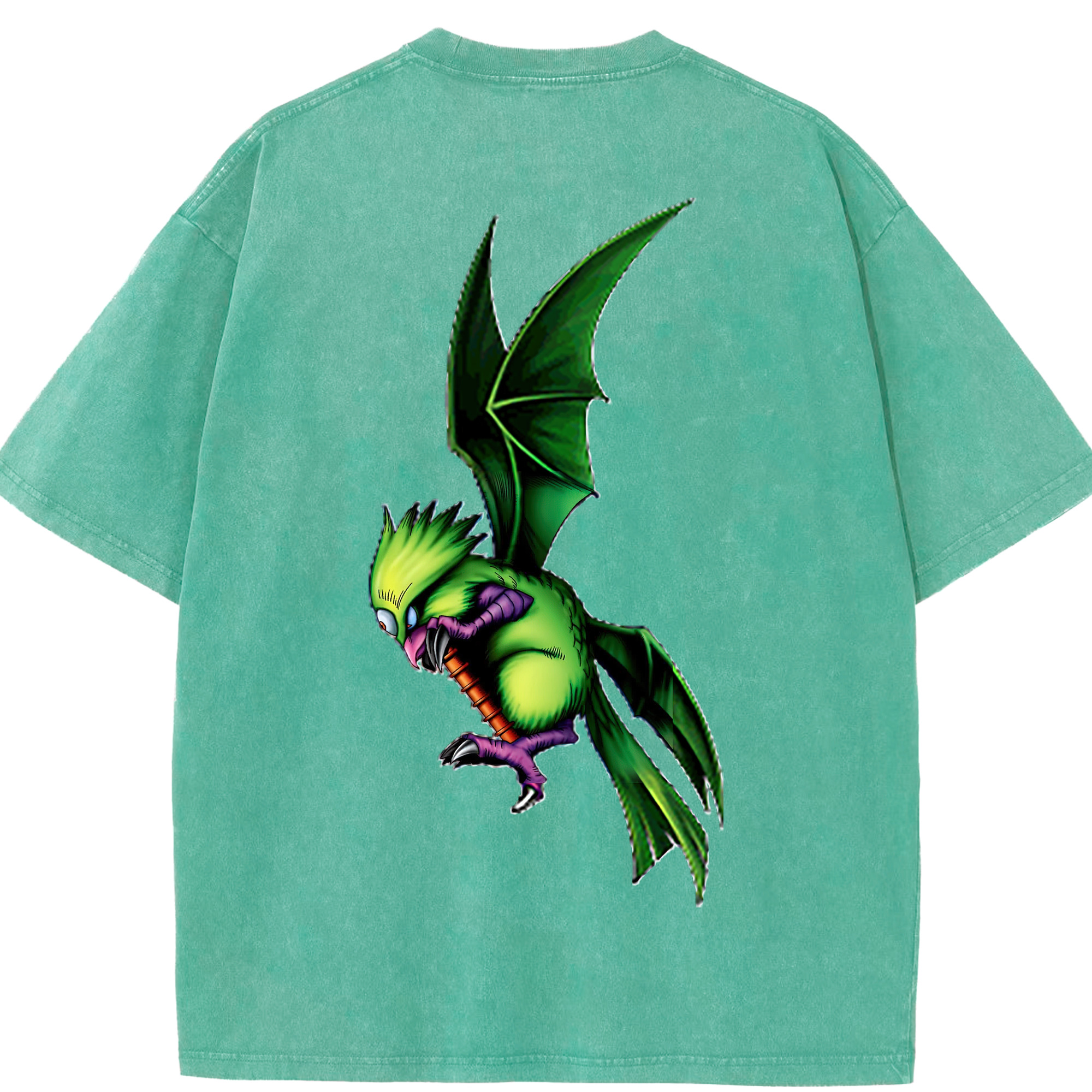 （画像用） 遊☆戯☆王 Yu-Gi-Oh! 綿100% ヴィンテージ風 半袖Tシャツ（背面プリント）